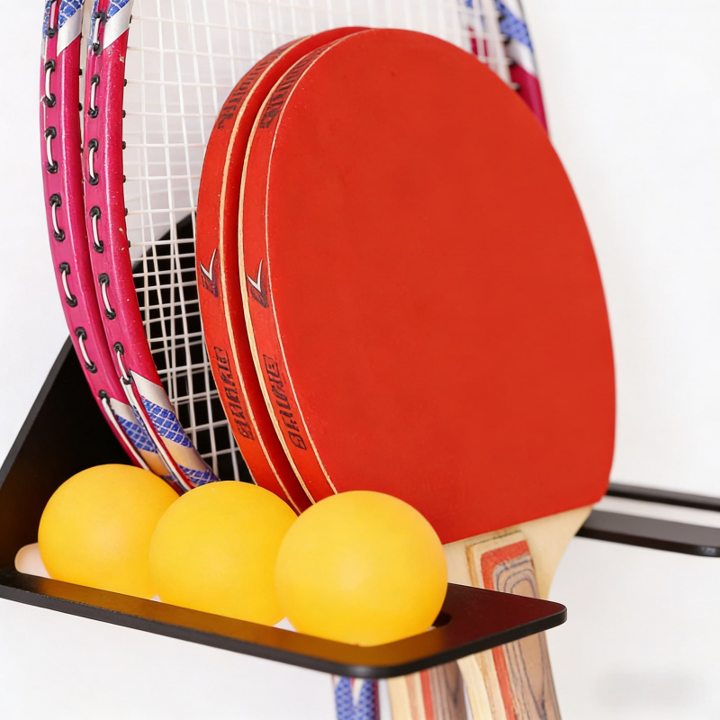 Table Tennis Dimension - Multi-layer Adjustable Table Tennis Accessories Storage