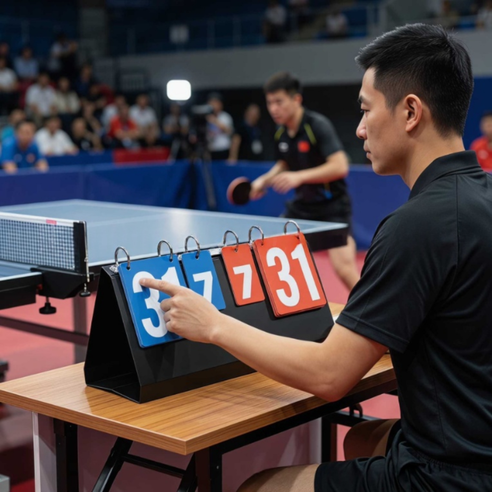 Table Tennis Score - Portable Flip Scoreboard Multi-Sport Flip Scoreboard
