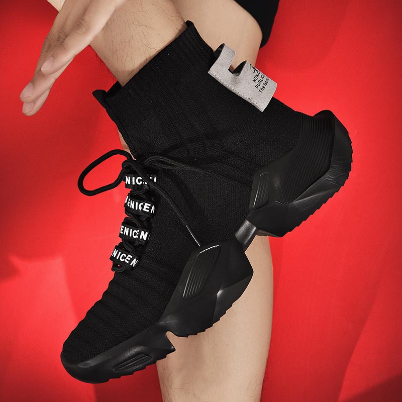 Table Tennis Dimension - Plus Size Hightop High-soled Men Sport