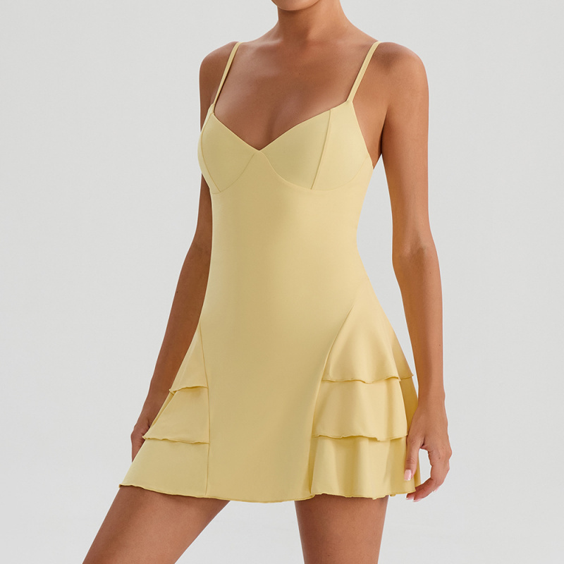 Table Tennis Jacket - FUBEIKE Strap Dress With Ruffles Women's