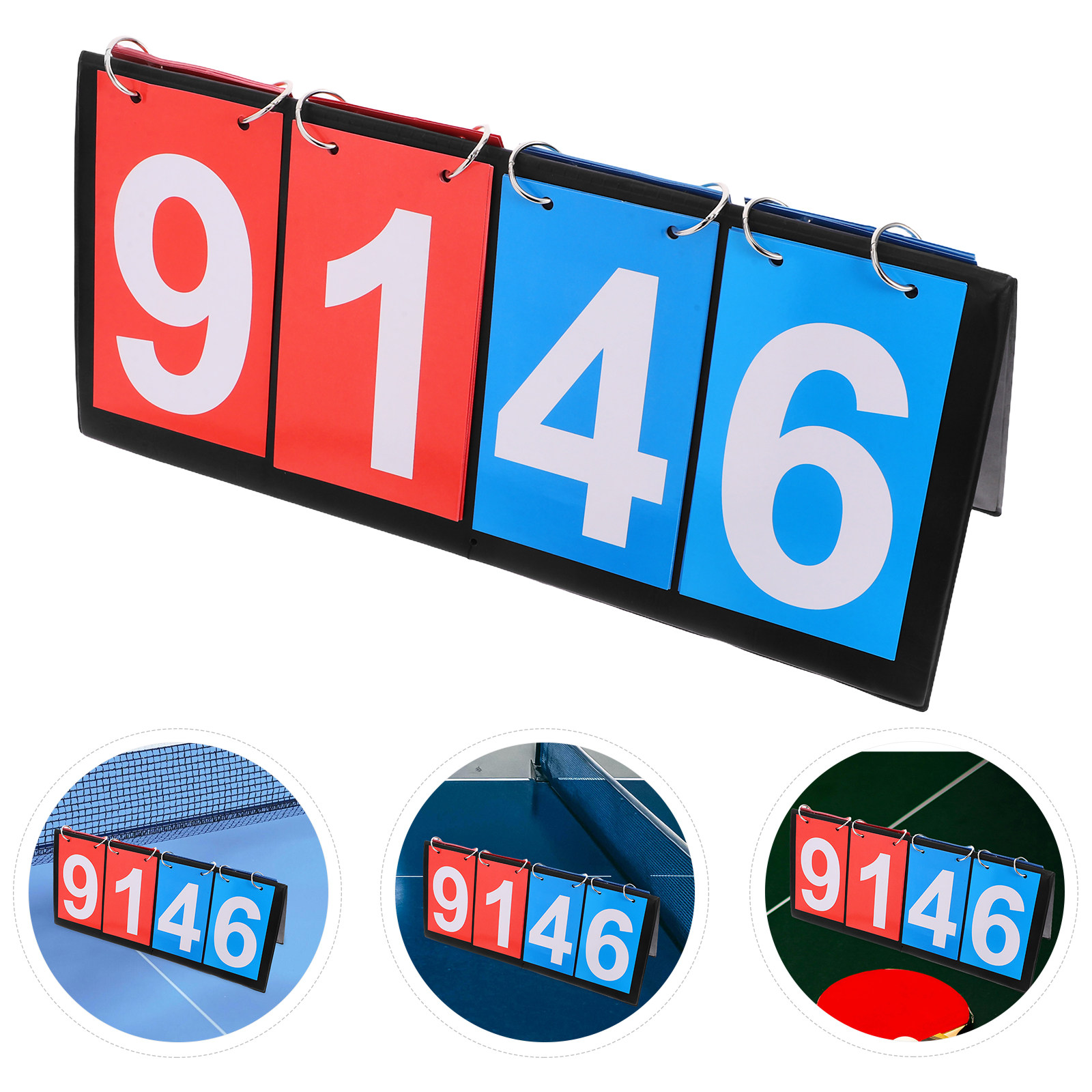 Table Tennis Score - Portable Four Digit Flip Scoreboard Manual