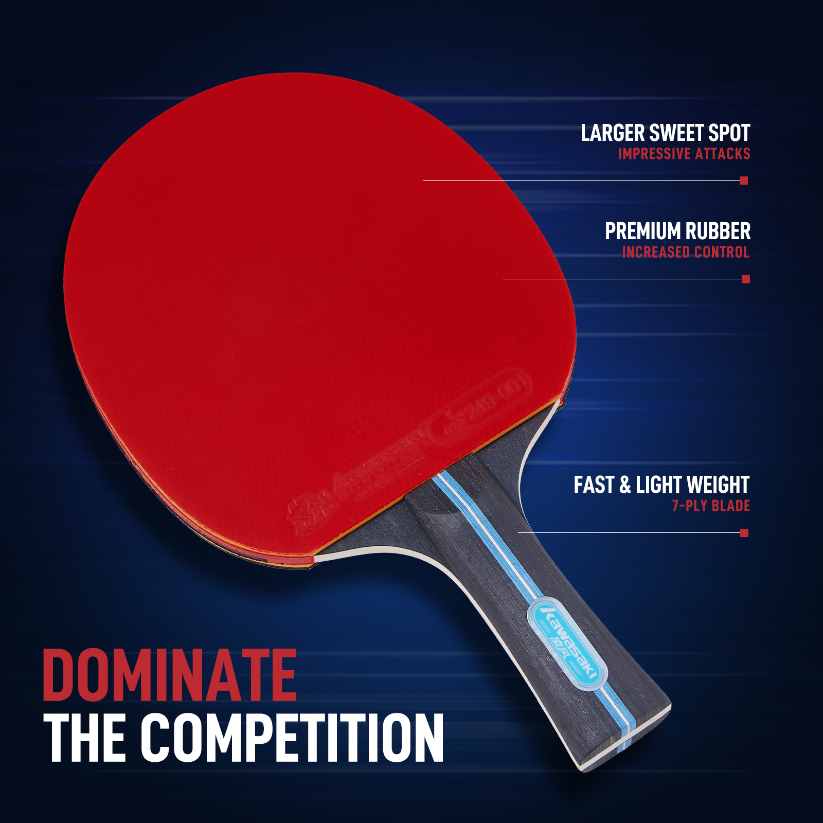 Kawasaki Table Tennis Equipmen - Table Tennis Match บทวิจารณ์และราคา