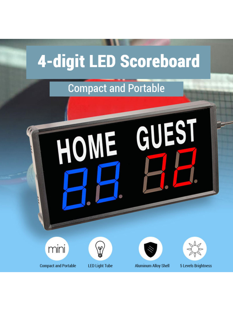 4-Digit LED Electronic Score K - Table Tennis Flash บทวิจารณ์และราคา