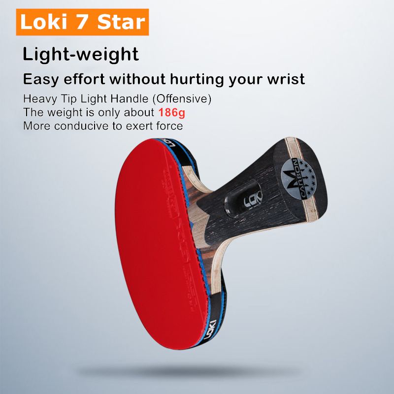 Loki 7 Star Table Tennis Racke - Table Tennis Zhang Jike บทวิจารณ์และราคา