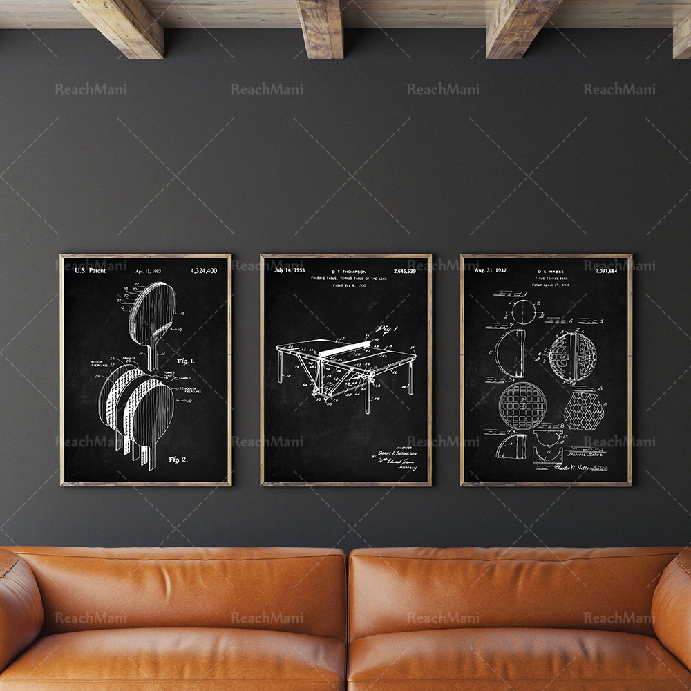 Table Tennis Patent Set of 3,  - Table Tennis Dimension บทวิจารณ์และราคา
