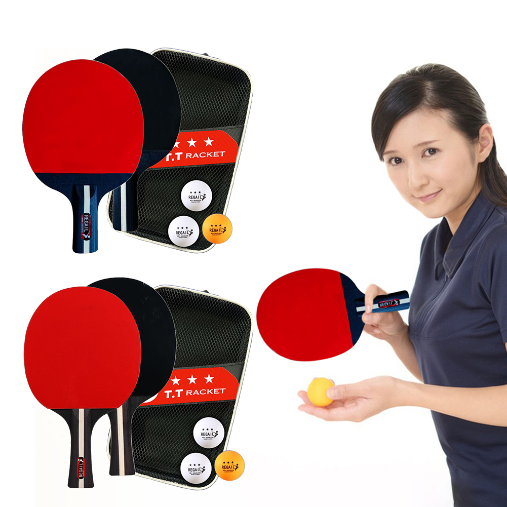 Table Tennis Racket 2 Rackets  - Table Tennis Match บทวิจารณ์และราคา