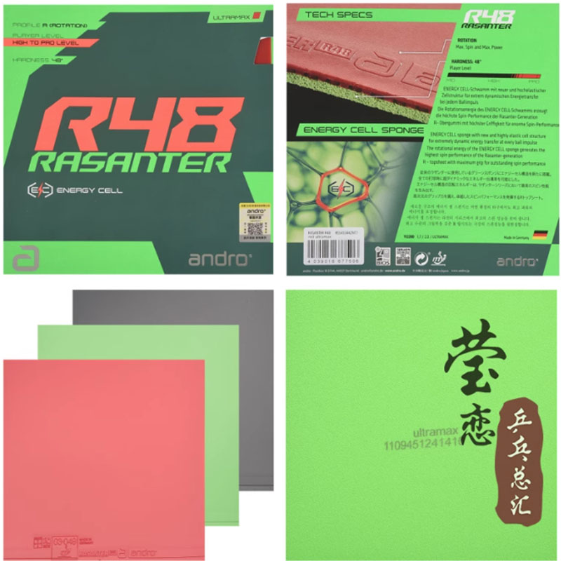 Andro Rasanter R45 47 50 C45 4 - Table Tennis Paddle Set บทวิจารณ์และราคา