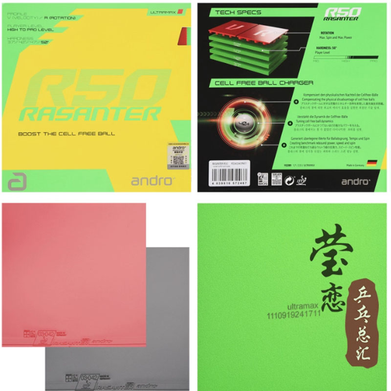 Andro Rasanter R45 47 50 C45 4 - Table Tennis Paddle Set บทวิจารณ์และราคา