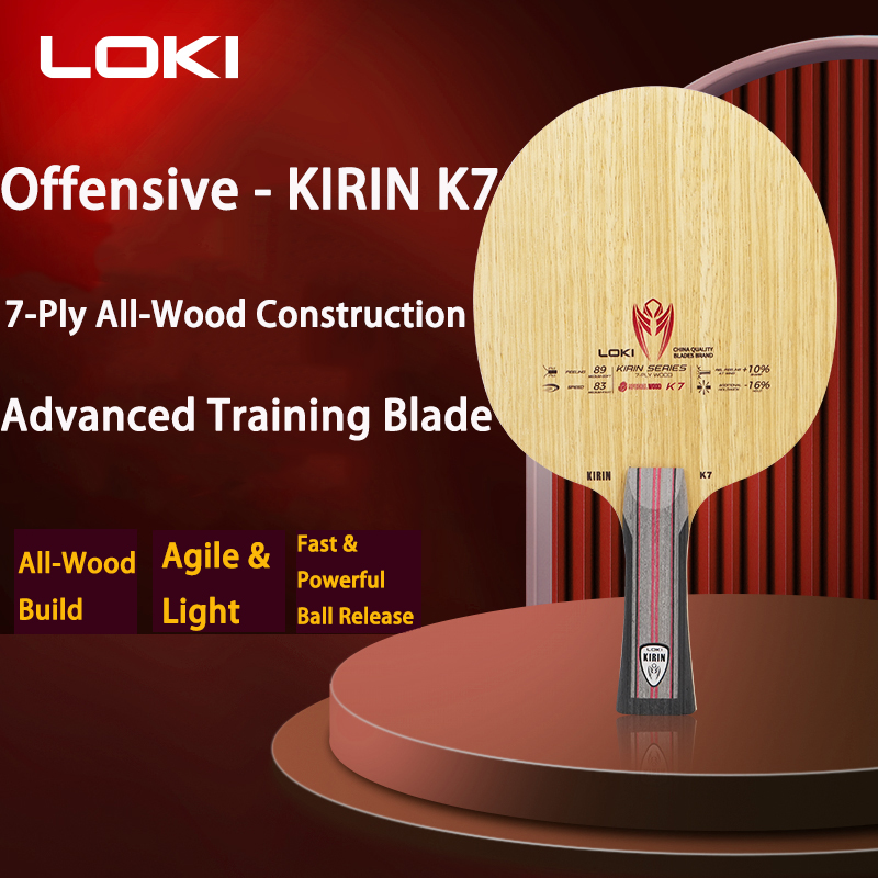 LOKI 7Ply Pure Wood Ping Pong  - Table Tennis Loki บทวิจารณ์และราคา