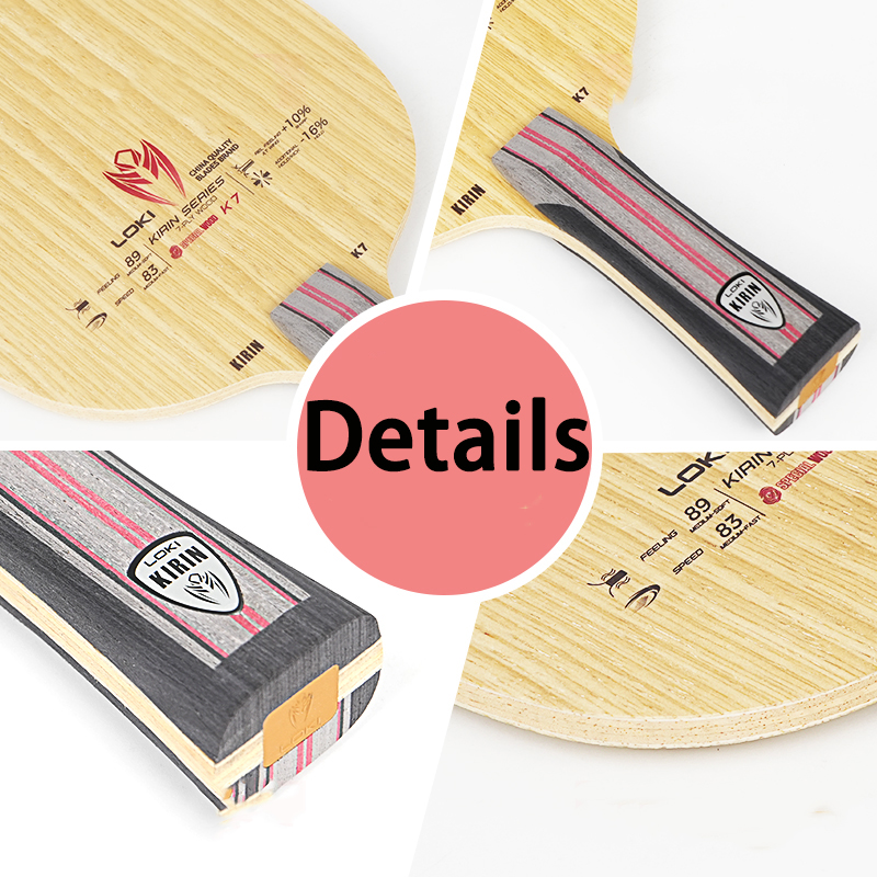 LOKI 7Ply Pure Wood Ping Pong  - Table Tennis Loki บทวิจารณ์และราคา