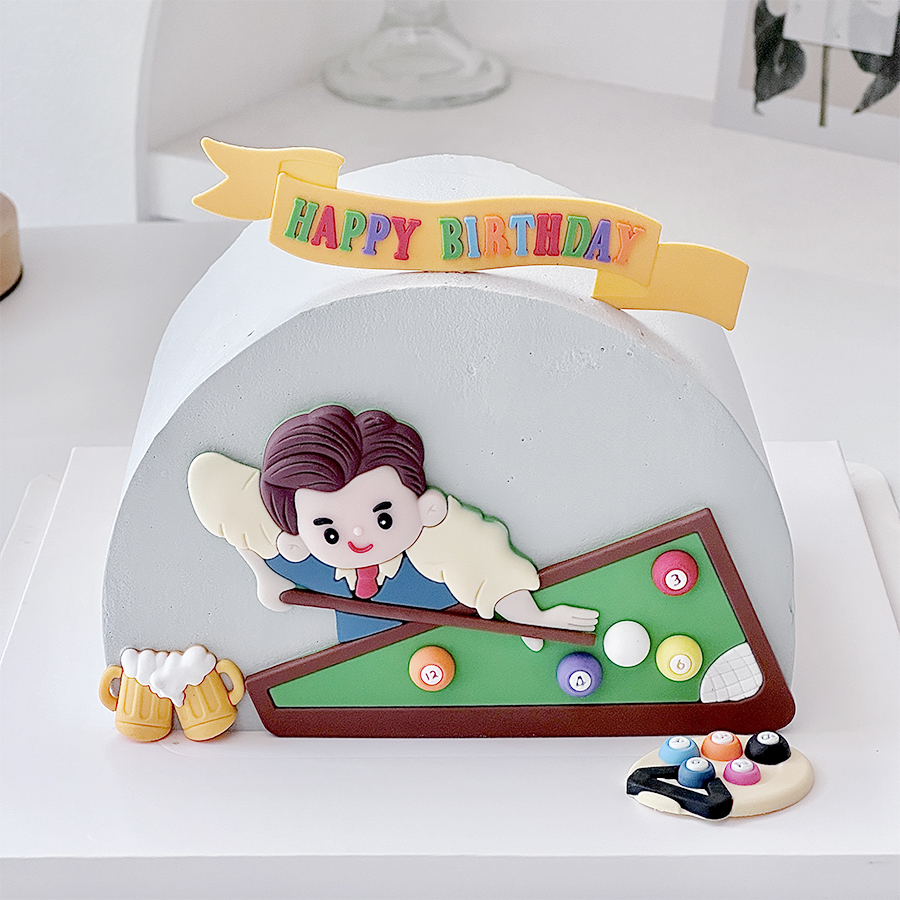 Billiard Cake Birthday Decorat - Table Tennis For Sale บทวิจารณ์และราคา