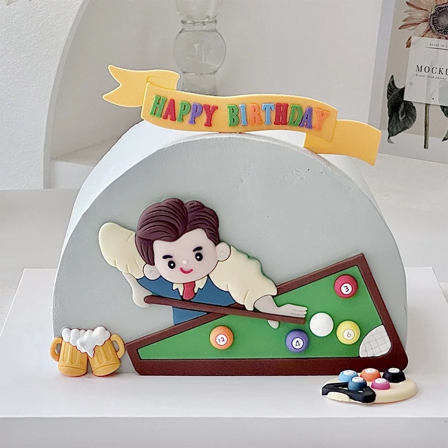Billiard Cake Birthday Decorat - Table Tennis For Sale บทวิจารณ์และราคา