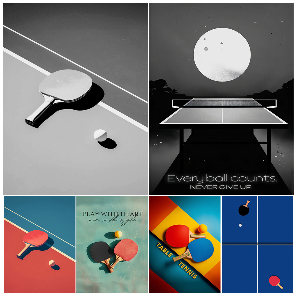 Minimalistic Table Tennis Wall - Table Tennis Dimension บทวิจารณ์และราคา