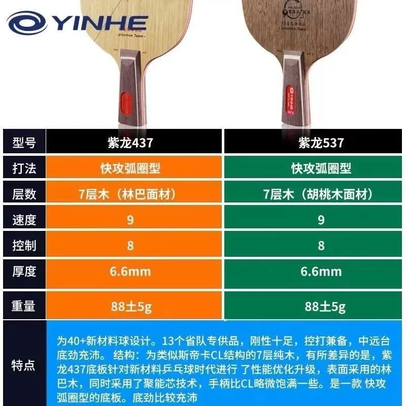 YINHE Table Tennis Racket Bott - Table Tennis Zhang Jike บทวิจารณ์และราคา