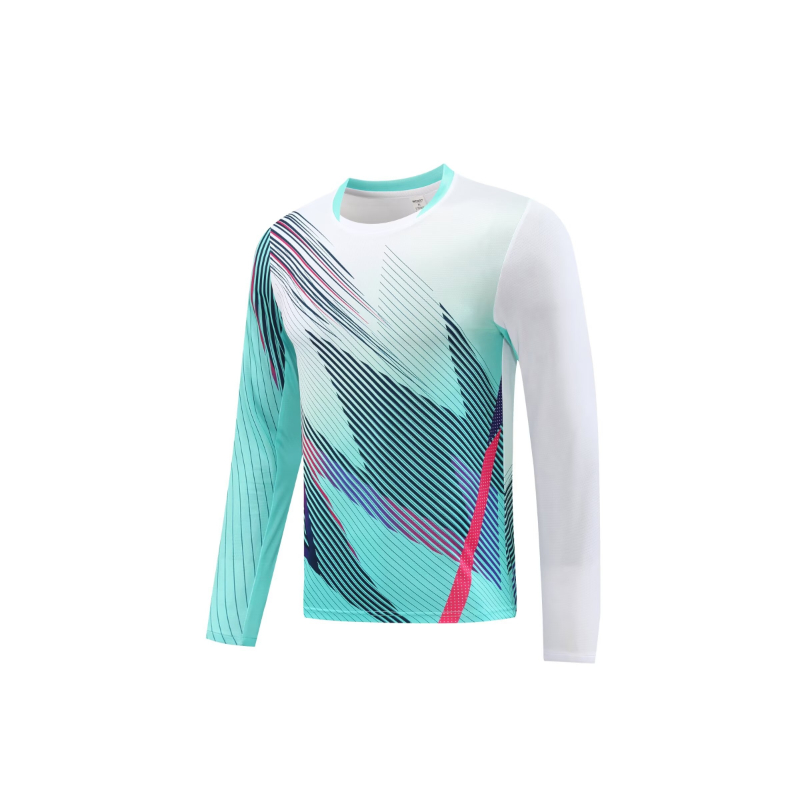 Long Sleeve Badminton Shirt Un - Table Tennis Match บทวิจารณ์และราคา