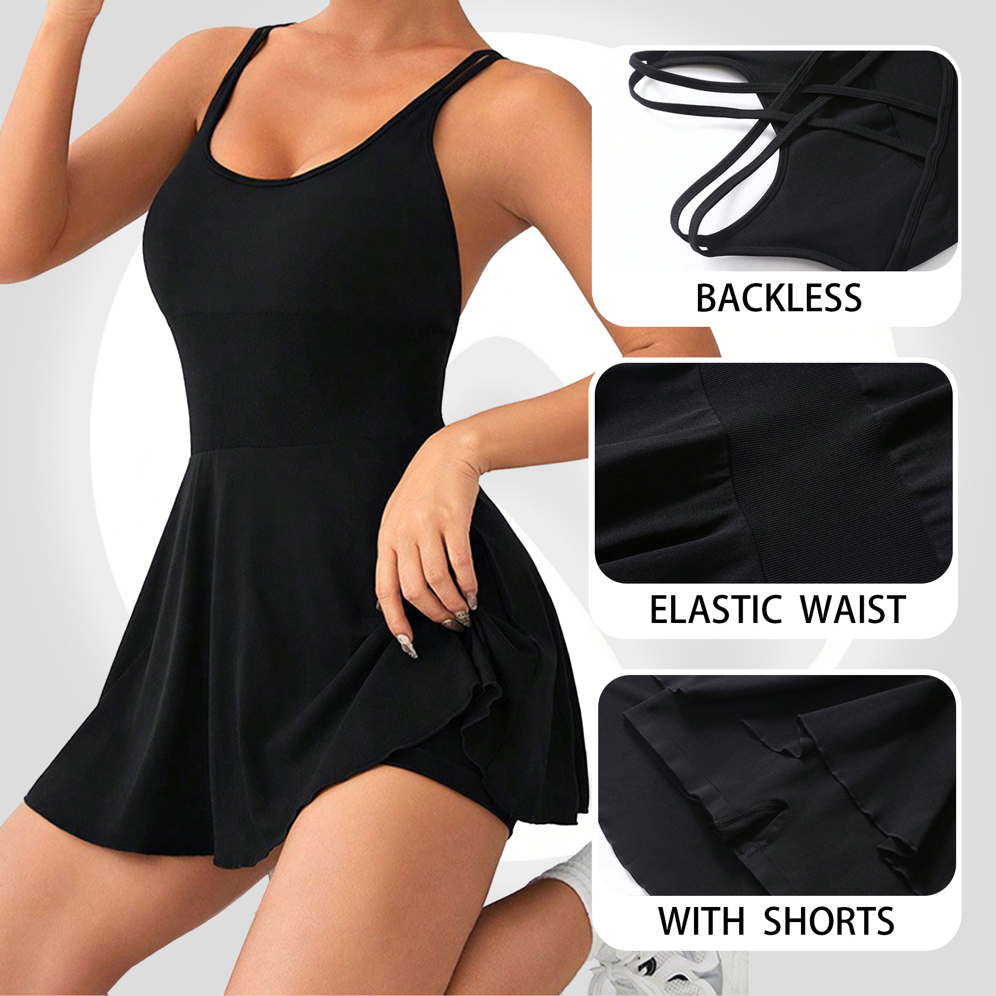 Women Yoga Dress Tennis Skirt  - Table Tennis Jacket บทวิจารณ์และราคา