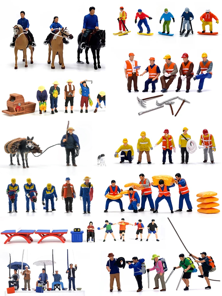 HO 1:87 Painted Figures HO Sca - Table Tennis For Sale บทวิจารณ์และราคา